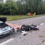 31.05.2026. Luszyca. Wypadek / Źródło: KPP Staszów
