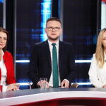 07.05.2026 TVP3 Kielce. Debata kandydatów na burmistrza Pińczowa / Fot. Wiktor Taszłow - Radio Kielce
