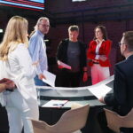 07.05.2026 TVP3 Kielce. Debata kandydatów na burmistrza Pińczowa / Fot. Wiktor Taszłow - Radio Kielce