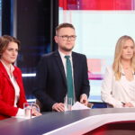 07.05.2026 TVP3 Kielce. Debata kandydatów na burmistrza Pińczowa / Fot. Wiktor Taszłow - Radio Kielce