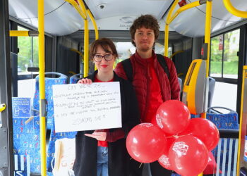 13.05.2026. Kielce. Akcja profilaktyki wobec HIV / Fot. Wiktor Taszłow - Radio Kielce