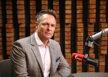 13.05.2026. Kielce. Radio Kielce. Rozmowa Dnia. Na zdjęciu: Marcin Wojniak - burmistrz-elekt miasta i gminy Pińczów / Fot. Wiktor Taszłow - Radio Kielce