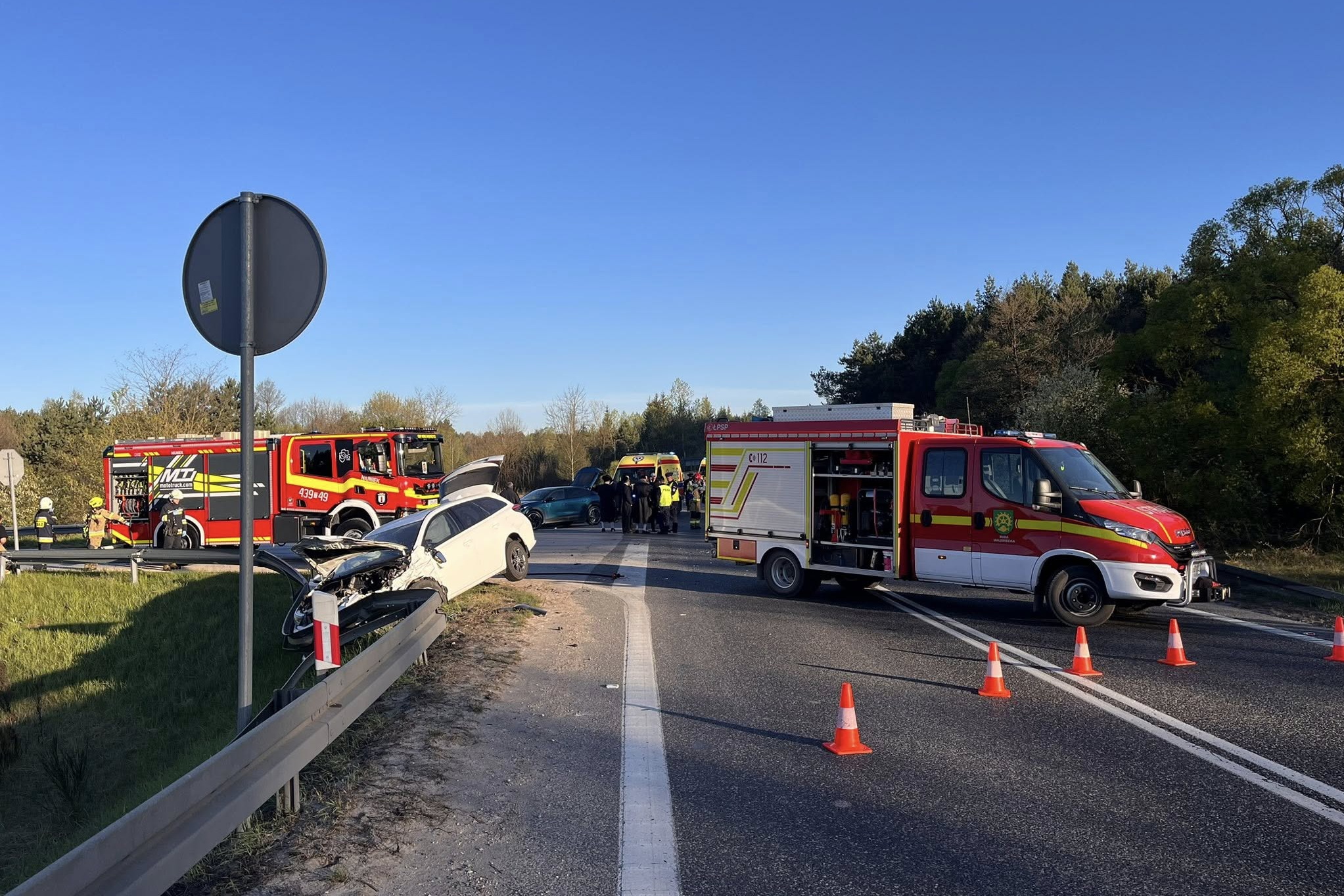Poszkodowanych odwieziono do szpitala
