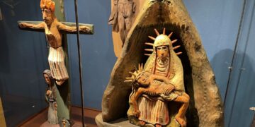 28.05.2026. Kielce. Muzeum Diecezjalne w Kielcach. Wystawa pn. „Z tej i nie z tej ziemi”, na którą składają się prace autorstwa Antoniego Toborowicza / Fot. Marlena Płaska - Radio Kielce