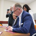 07.05.2026. Busko-Zdrój. Podpisanie listu intencyjnego ws. nowej linii kolejowej Kraków – Busko-Zdrój / Fot. Marta Gajda-Kruk - Radio Kielce