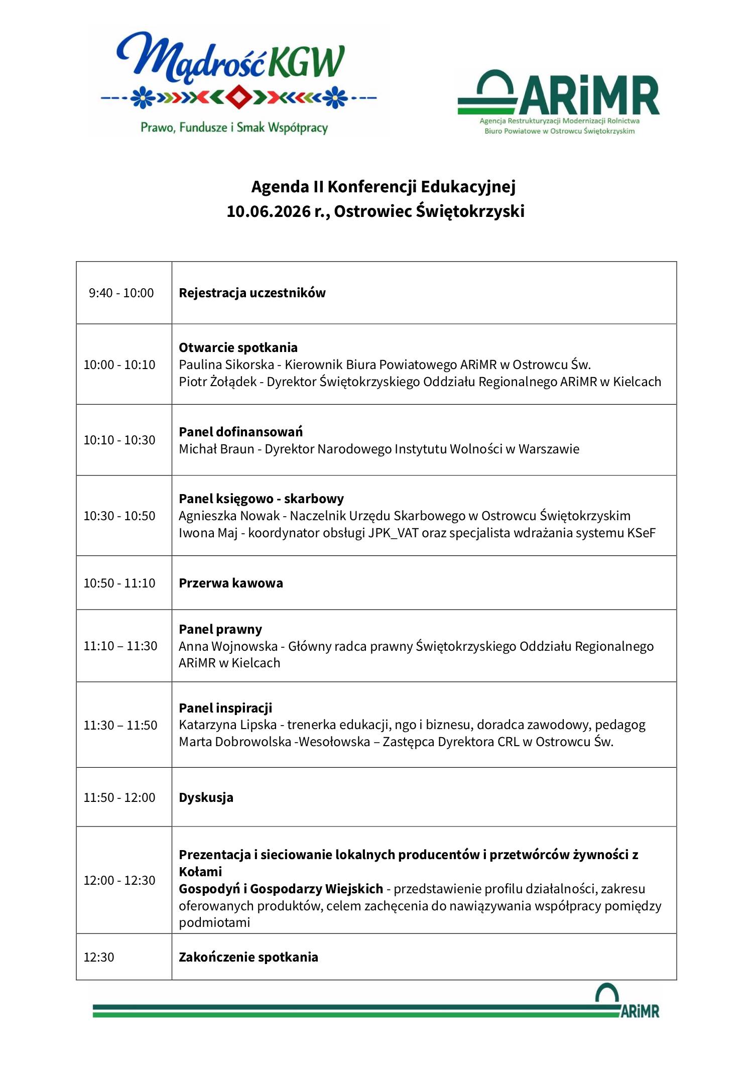 II Konferencja Edukacyjna „Mądrość KGW” - Radio Kielce