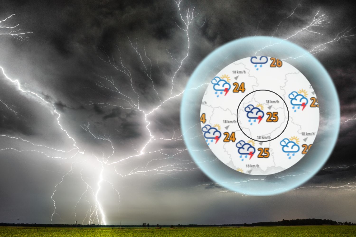 Przyszedł upał, czas na wiosenne burze. Groźnie będzie w dwa dni