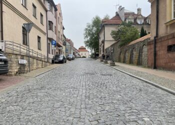 Remont ulicy Żydowskiej w Sandomierzu