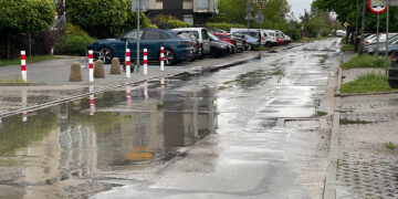12.05.2026. Kielce. Ulica Leszczyńska / Fot. Wiktor Taszłow - Radio Kielce