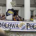 Kielce. Rynek. Feta z okazji zdobycia przez Industrię Kielce Mistrza Polski - Radio Kielce
