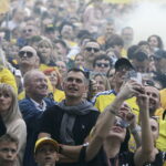 Kielce. Rynek. Feta z okazji zdobycia przez Industrię Kielce Mistrza Polski - Radio Kielce