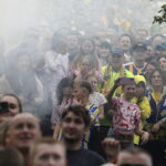 Kielce. Rynek. Feta z okazji zdobycia przez Industrię Kielce Mistrza Polski - Radio Kielce
