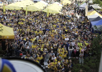31.05.2026 Kielce. Rynek. Feta z okazji zdobycia przez Industrię Kielce Mistrza Polski / Fot. Jarosław Kubalski - Radio Kielce