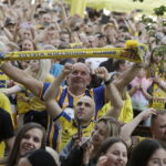 Kielce. Rynek. Feta z okazji zdobycia przez Industrię Kielce Mistrza Polski - Radio Kielce