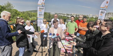 14.05.2026. Kielce. Konferencja prasowa na temat Geofestiwalu / Fot. Jarosław Kubalski - Radio Kielce