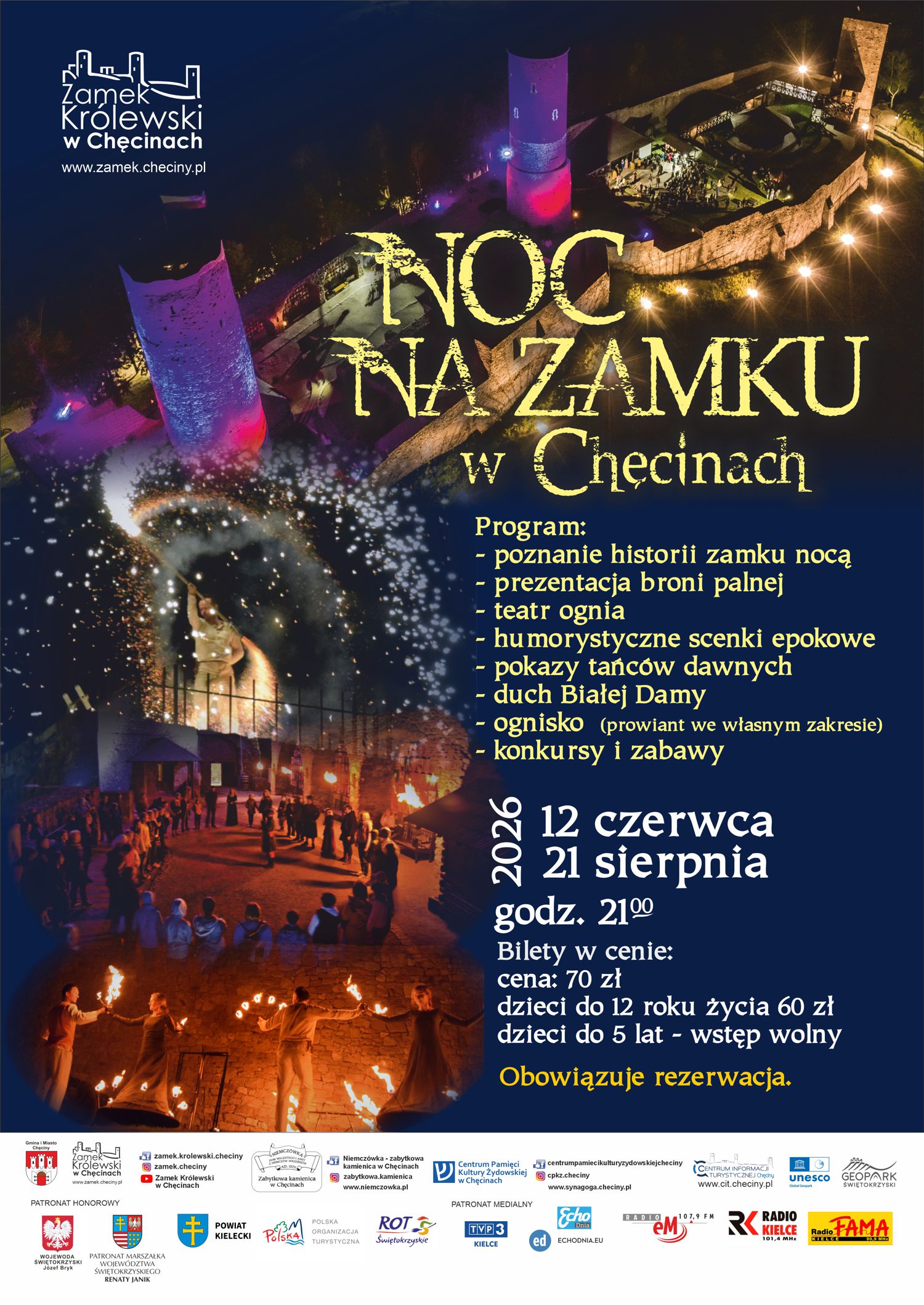 Noc na Zamku Królewskim w Chęcinach - Radio Kielce