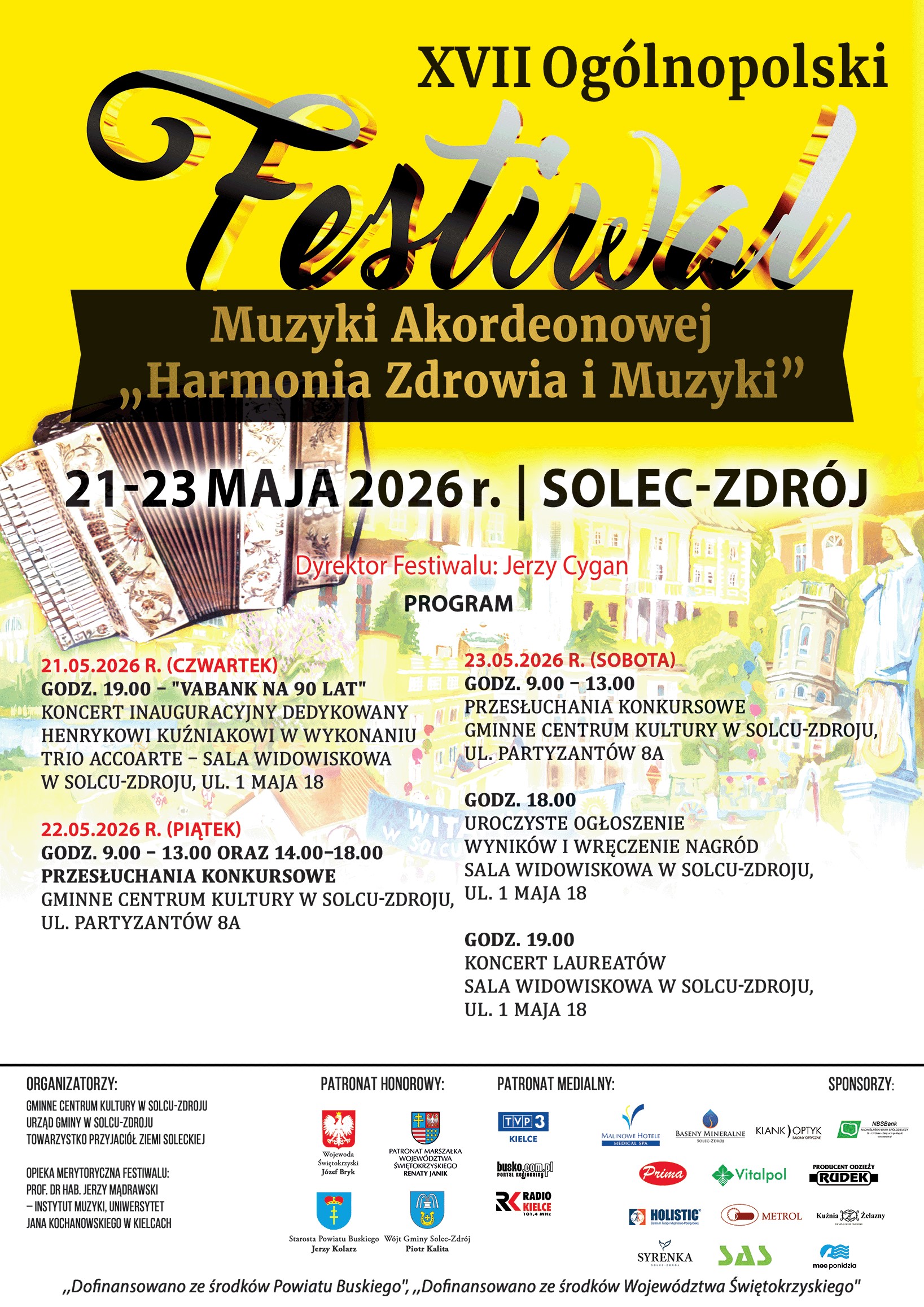 XVII Ogólnopolski Festiwal Muzyki Akordeonowej "Harmonia Zdrowia i Muzyki" - Radio Kielce