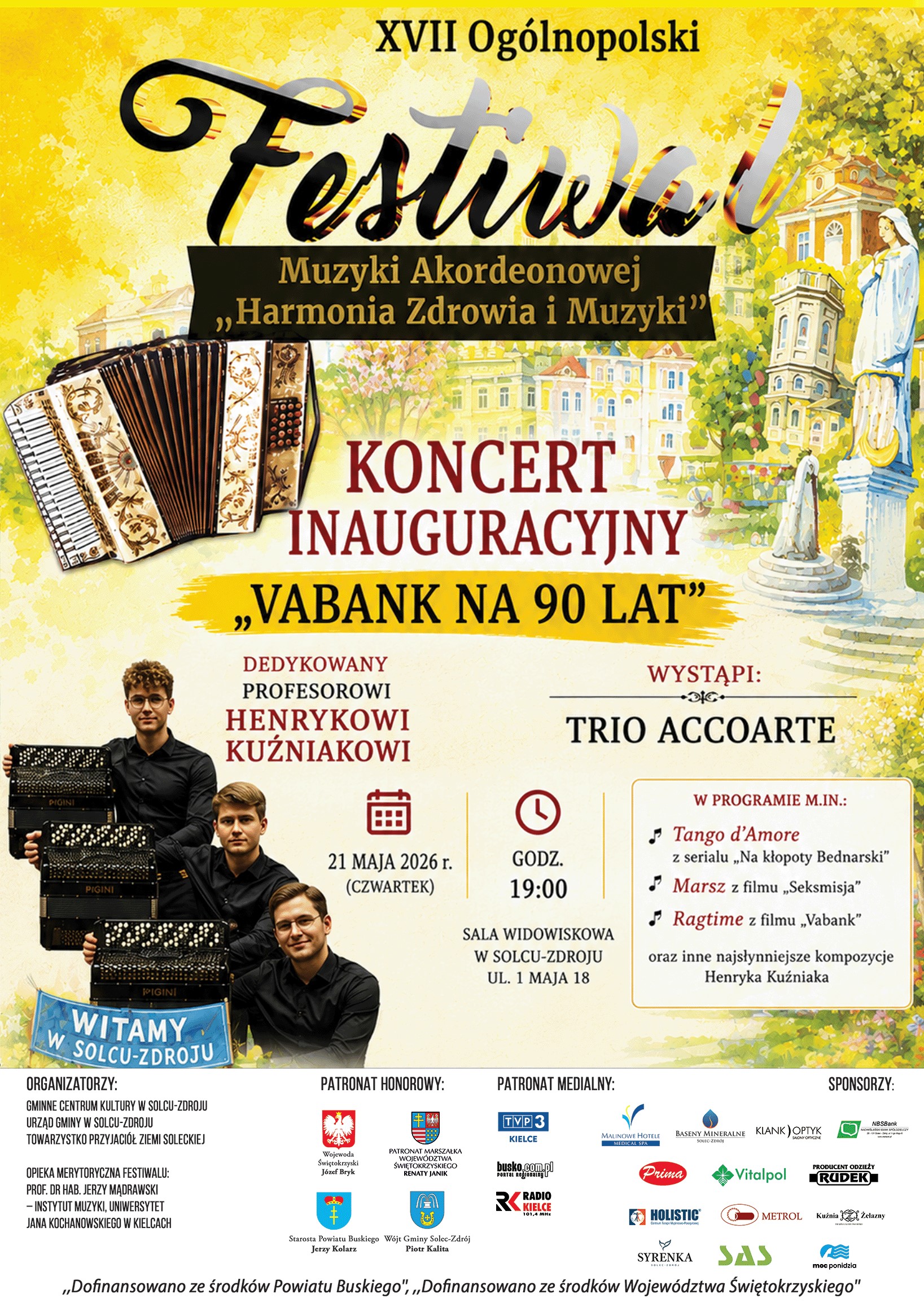 XVII Ogólnopolski Festiwal Muzyki Akordeonowej "Harmonia Zdrowia i Muzyki" - Radio Kielce