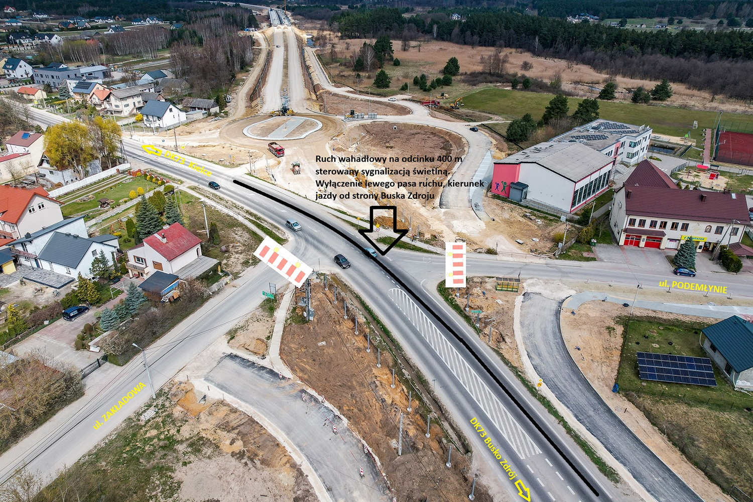 Droga krajowa nr 73 Kielce – Busko-Zdrój – Tarnów. Budowa obwodnicy Morawicy / źródło: GDDKiA Droga krajowa nr 73 Kielce – Busko-Zdrój – Tarnów. Budowa obwodnicy Morawicy / źródło: GDDKiA