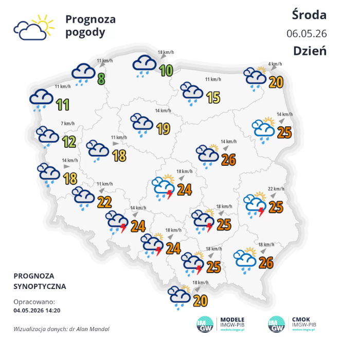 Przyszedł upał, czas na wiosenne burze. Groźnie będzie w dwa dni - Radio Kielce