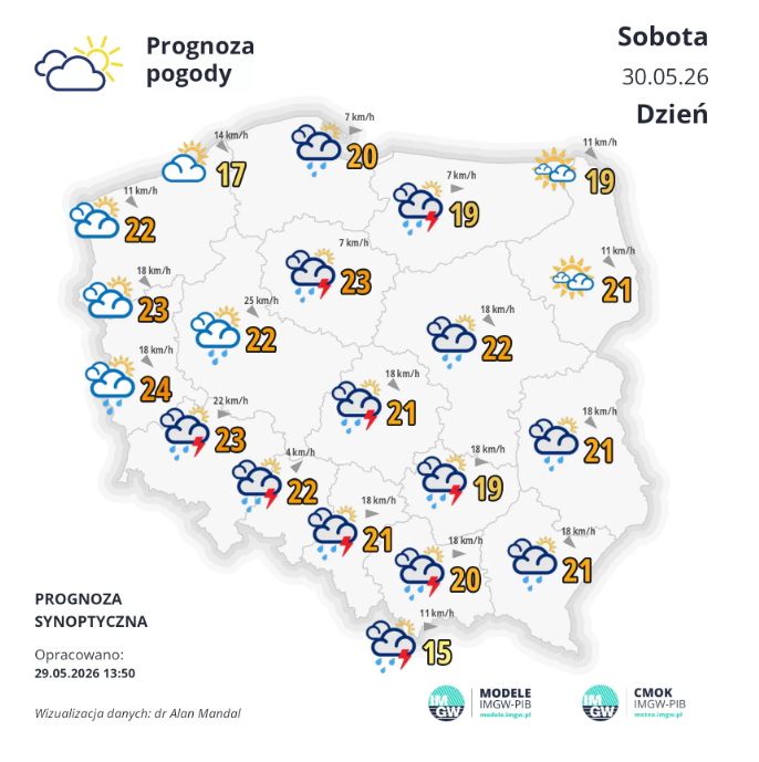 Koniec stabilnej pogody. Świętokrzyskie pomiędzy różnymi masami powietrza - Radio Kielce Koniec stabilnej pogody. Świętokrzyskie pomiędzy różnymi masami powietrza - Radio Kielce