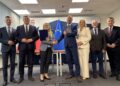 Nowy chodnik poprawi bezpieczeństwo na ruchliwej drodze - Radio Kielce 27.05.2026. Strawczyn. Konferencja / Fot. Marcin Marszałek - Radio Kielce