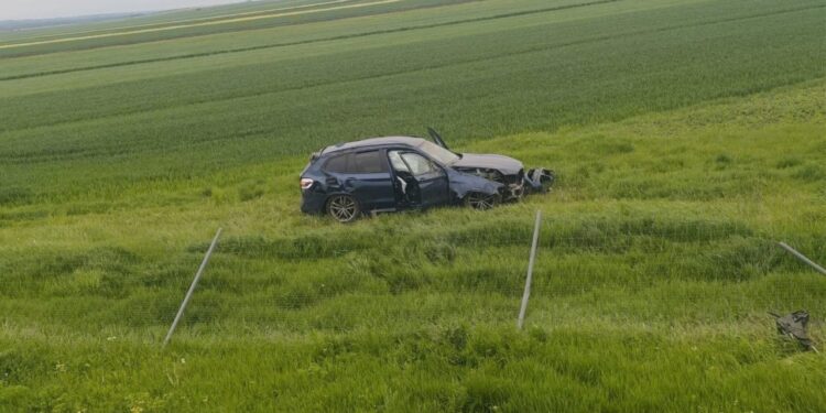 17.05.2026. Mnichów. Wypadek. / Źródło: KPP Jędrzejów