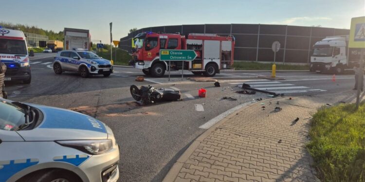 13.05.2026. Zawada. Wypadek / Źródło: KPP Opatów