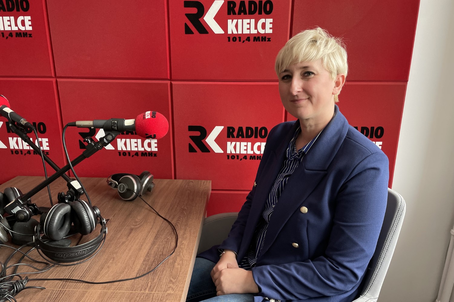 Na zdjęciu: Ewelina Ura-Kamińska  - Pomysłodawczyni i twórczyni filmu o Zawichoście / Fot. Grażyna Szlęzak-Wójcik - Radio Kielce