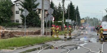Awaria gazociągu. Ewakuowani mieszkańcy
