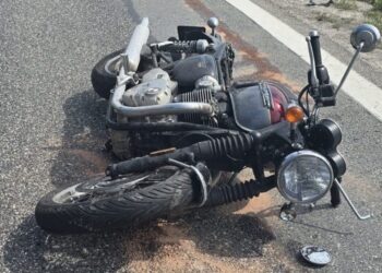 Motocyklista ranny w wypadku