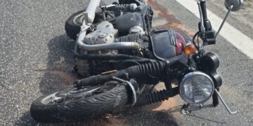 Motocyklista ranny w wypadku