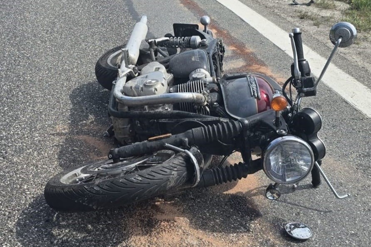 Motocyklista ranny w wypadku