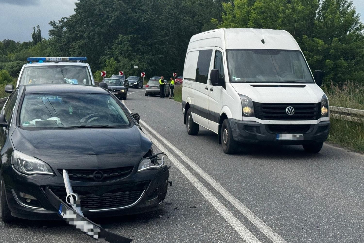 Zderzenie trzech pojazdów w Szczukowicach