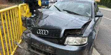 15.06.2026. Złota, w powiecie sandomierskim. Zderzenie dwóch samochodów / Fot. policja