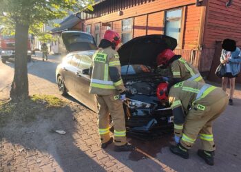 Zasnął za kierownicą i uderzył w drzewo