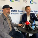Jacek Jabrzyk: nie planuję rewolucji - Radio Kielce 16.06.2026. Kielce. Konferencja posła Rafała Kasprzyka. Na zdjęciu: Jacek Jabrzyk i Rafał Kasprzyk / Fot. Marcin Marszałek - Radio Kielce