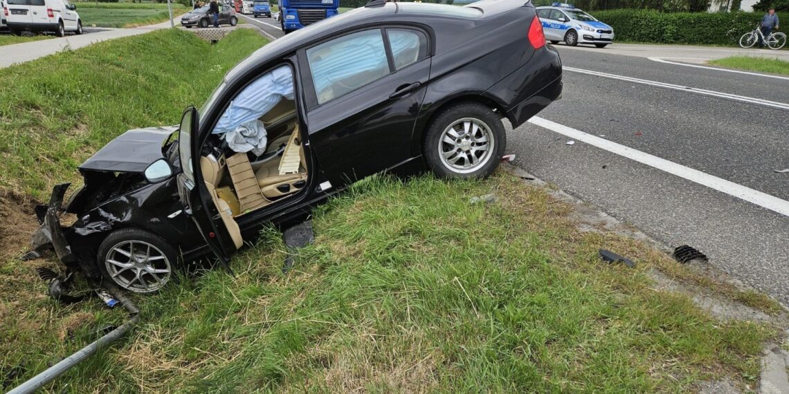 01.06.2026. Sadowie. Wypadek / Źródło: policja