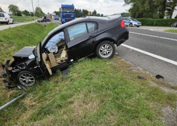 01.06.2026. Sadowie. Wypadek / Źródło: policja