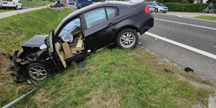 01.06.2026. Sadowie. Wypadek / Źródło: policja