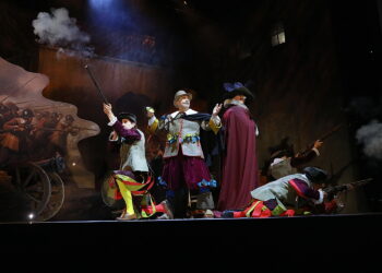 10.06.2026. Kielce. Teatr im. Stefana Żeromskiego. Próba medialna i konferencja przed spektaklem "Księżyc nad Buffalo" / Fot. Wiktor Taszłow - Radio Kielce