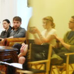 10.06.2026. Kielce. Teatr im. Stefana Żeromskiego. Próba medialna i konferencja przed spektaklem "Księżyc nad Buffalo" / Fot. Wiktor Taszłow - Radio Kielce