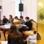 10.06.2026. Kielce. Teatr im. Stefana Żeromskiego. Próba medialna i konferencja przed spektaklem "Księżyc nad Buffalo" / Fot. Wiktor Taszłow - Radio Kielce