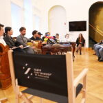 10.06.2026. Kielce. Teatr im. Stefana Żeromskiego. Próba medialna i konferencja przed spektaklem "Księżyc nad Buffalo" / Fot. Wiktor Taszłow - Radio Kielce