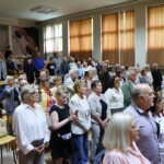 12.06.2026. Kielce. I LO . Odsłonięcie tablic upamiętniających nauczycieli Marię Jelińską i Włodzimierza Sabata / Fot. Wiktor Taszłow - Radio Kielce