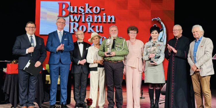 Teresa Leszczyńska i Adam Gadawski Buskowianami Roku 2025