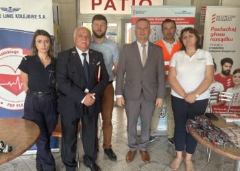 08.06.2026. Kielce. Akcja oddawania krwi przez kolejarzy / Fot. Iwona Murawska-Bujnowicz - Radio Kielce