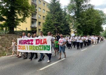 21.06.2026. Sandomierz. Marsz dla Życia i Rodziny / Fot. Grażyna Szlęzak-Wójcik - Radio Kielce