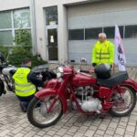 11.06.2026. Sandomierz. Motocykliści pokonują trasę prawie 600 kilometrów, by wesprzeć budowę hospicjum dla dzieci w Skowierzynie / Fot. Grażyna Szlęzak-Wójcik – Radio Kielce