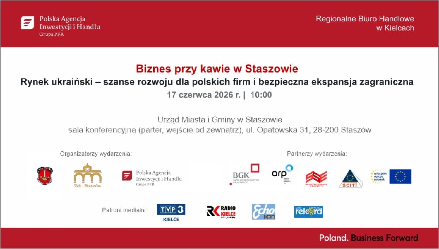 Biznes przy kawie w Staszowie. Przedsiębiorcy poznają możliwości rozwoju na rynku ukraińskim - Radio Kielce